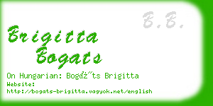 brigitta bogats business card